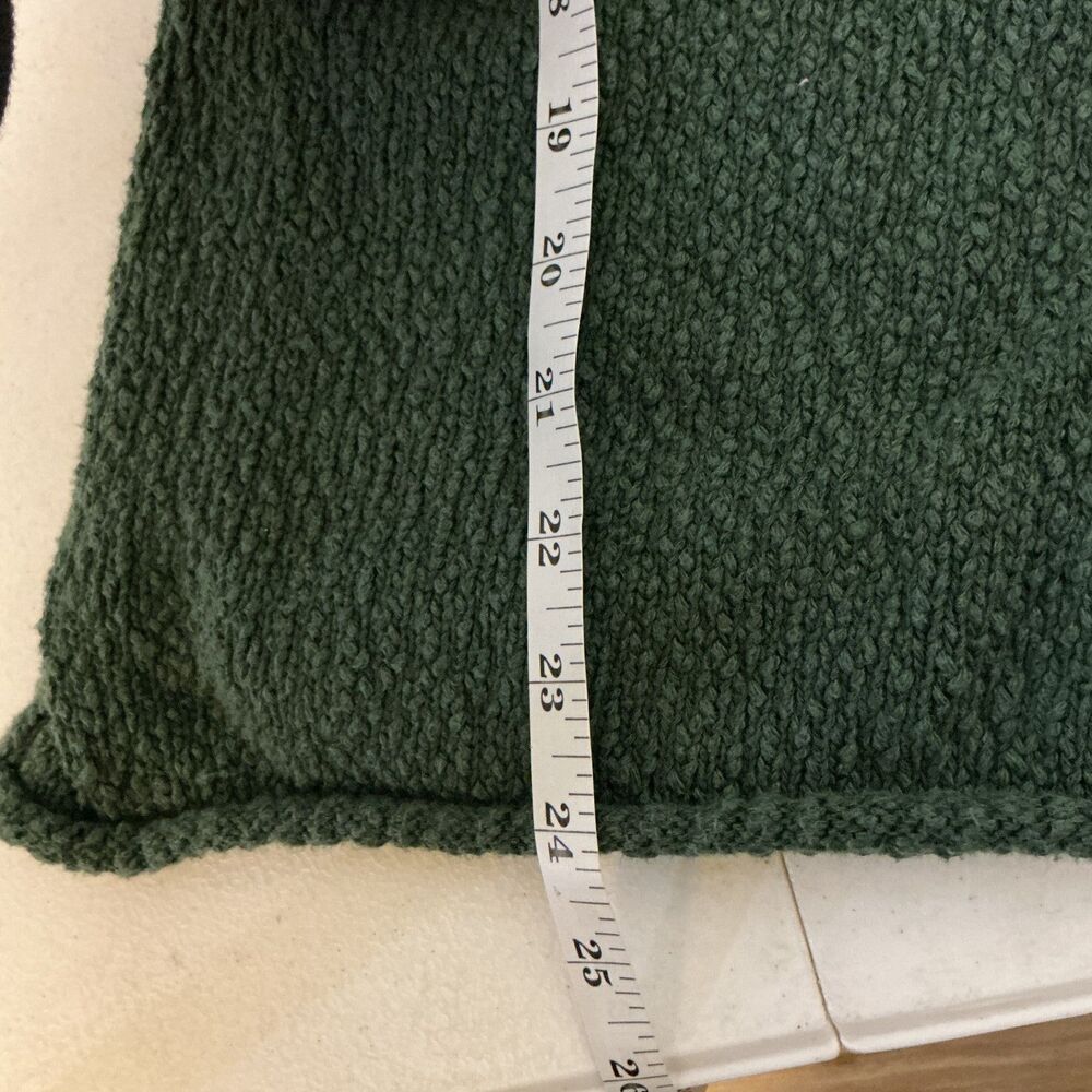 Aerie Green Textured Knit Sweater Women’s Medium Relaxed Cozy Pullover - Picture 6 of 6